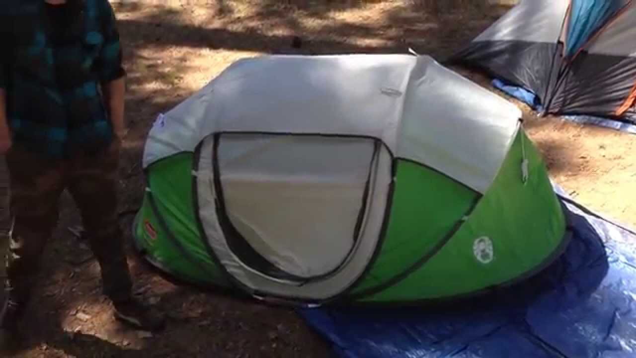 Coleman pop up tent