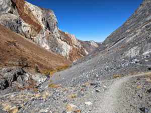 hiking Convict Lake