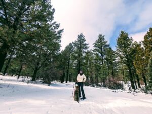 Snowshoeing Big Bear Lake