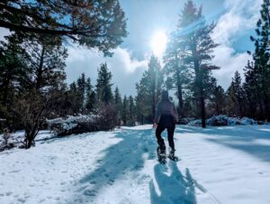 Snowshoeing Big Bear Lake